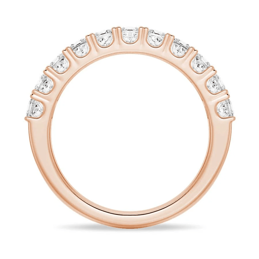 Princess Cut Multi - Row Moissanite Anniversary Band - Novelle Vow