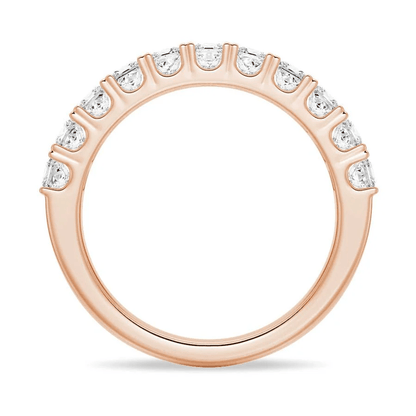 Princess Cut Multi - Row Moissanite Anniversary Band - Novelle Vow