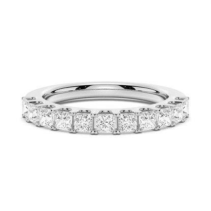 Princess Cut Multi - Row Moissanite Anniversary Band - Novelle Vow