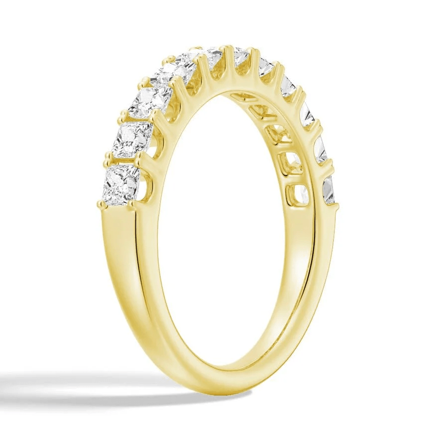 Princess Cut Multi - Row Moissanite Anniversary Band - Novelle Vow