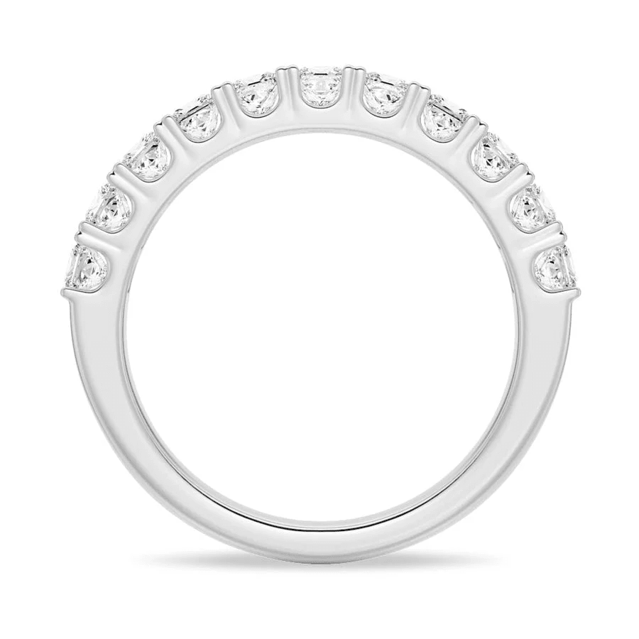 Princess Cut Multi - Row Moissanite Anniversary Band - Novelle Vow