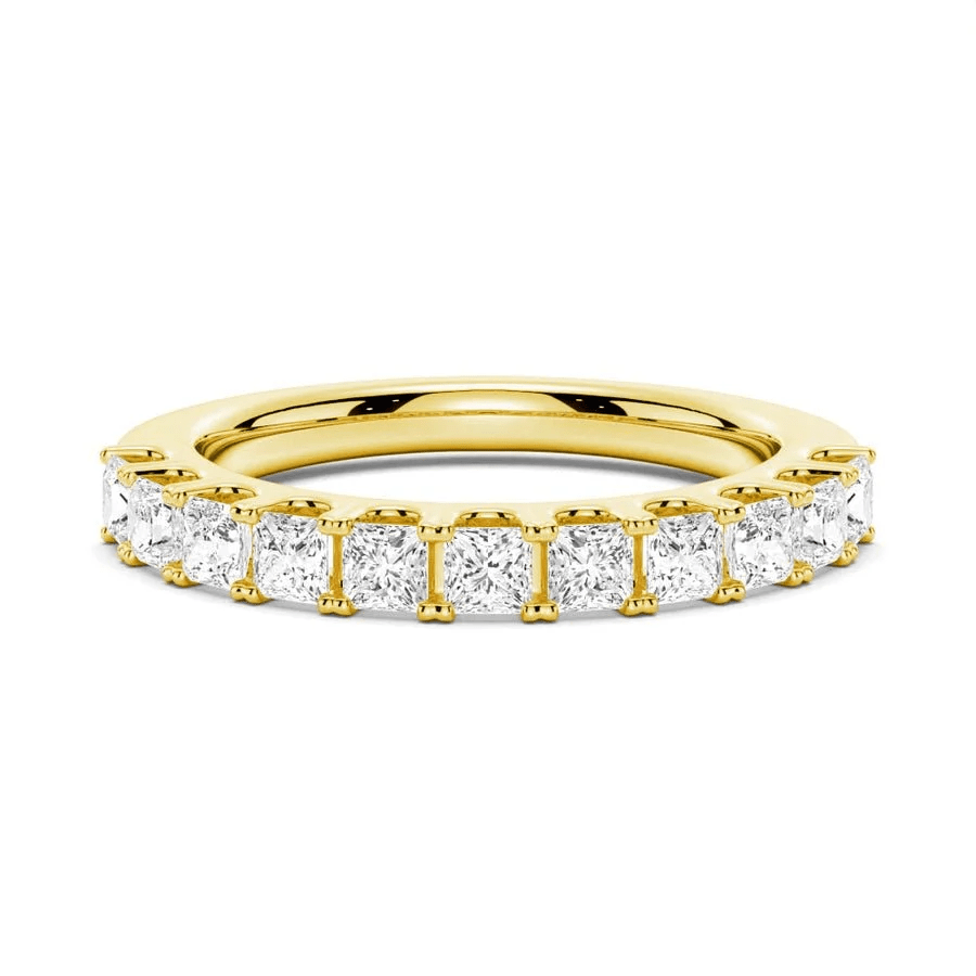 Princess Cut Multi - Row Moissanite Anniversary Band - Novelle Vow