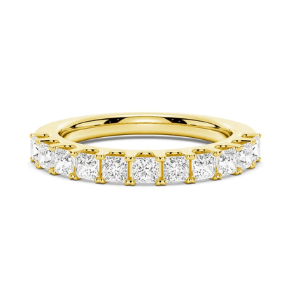 Princess Cut Multi - Row Moissanite Anniversary Band - Novelle Vow