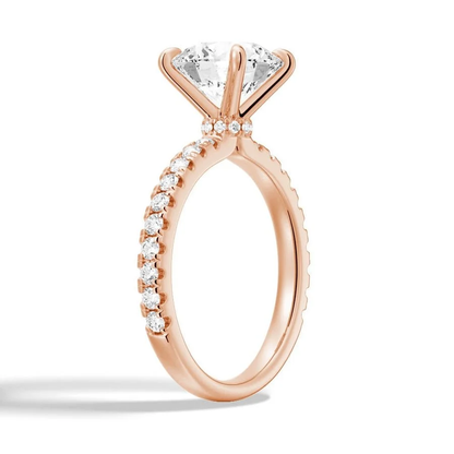 round-moissanite-hidden-halo-pave-engagement-ring-rose-gold-perspective