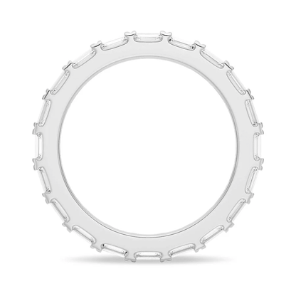 Slim Baguette Moissanite Stackable Band - Novelle Vow