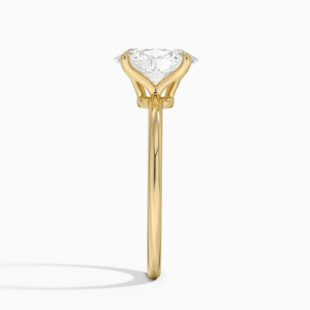 The Adeline - Oval Lab Grown Diamond Solitaire Engagement Ring - Novelle Vow
