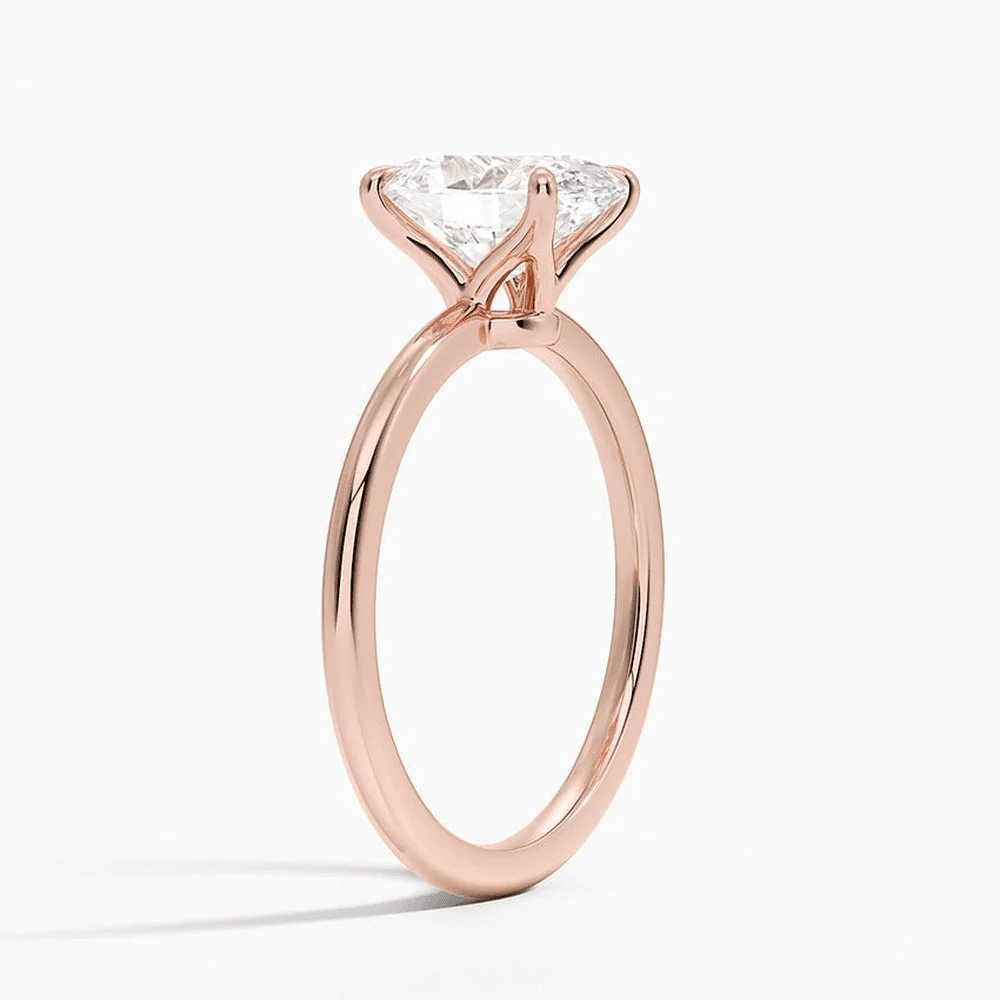 The Adeline - Oval Lab Grown Diamond Solitaire Engagement Ring - Novelle Vow