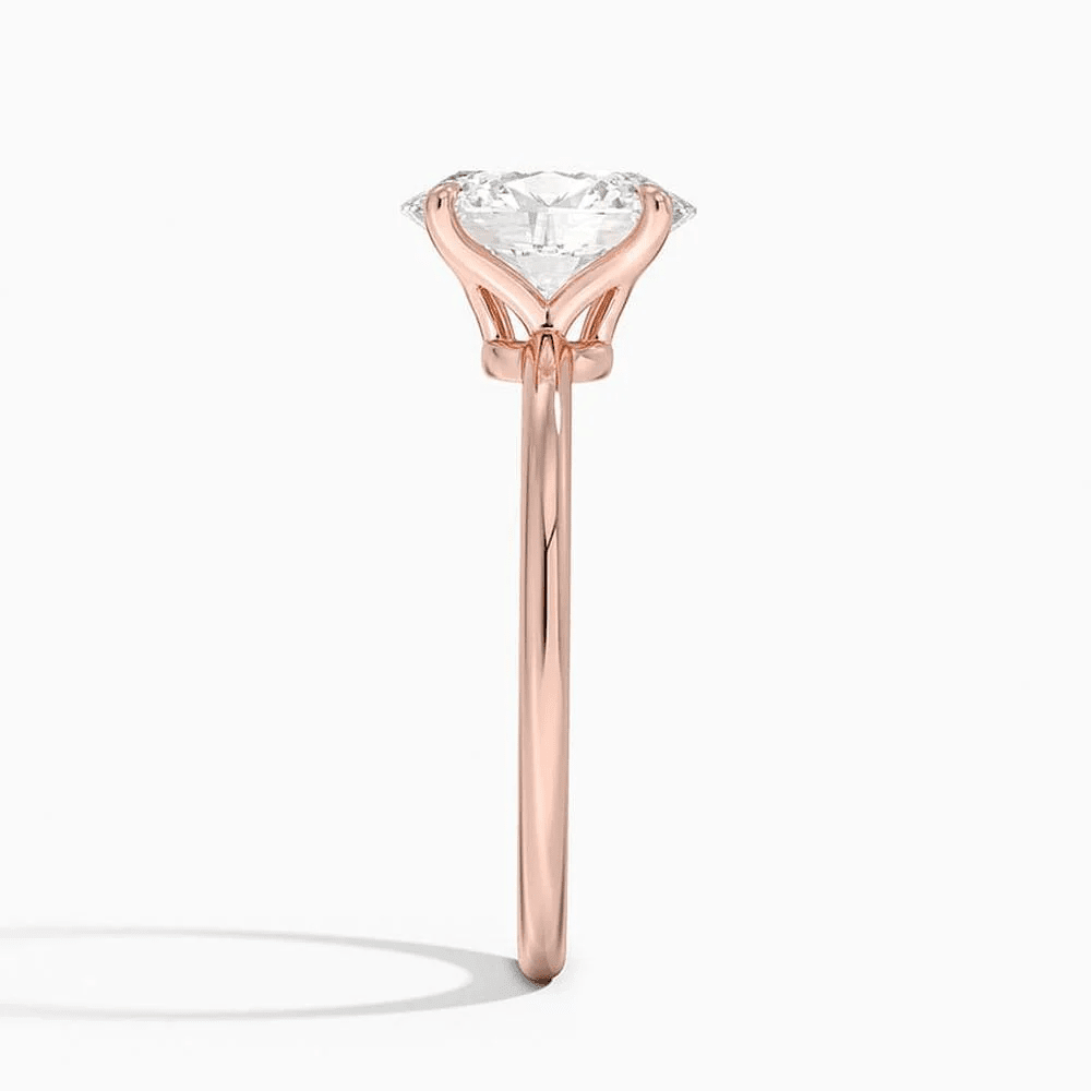 The Adeline - Oval Lab Grown Diamond Solitaire Engagement Ring - Novelle Vow