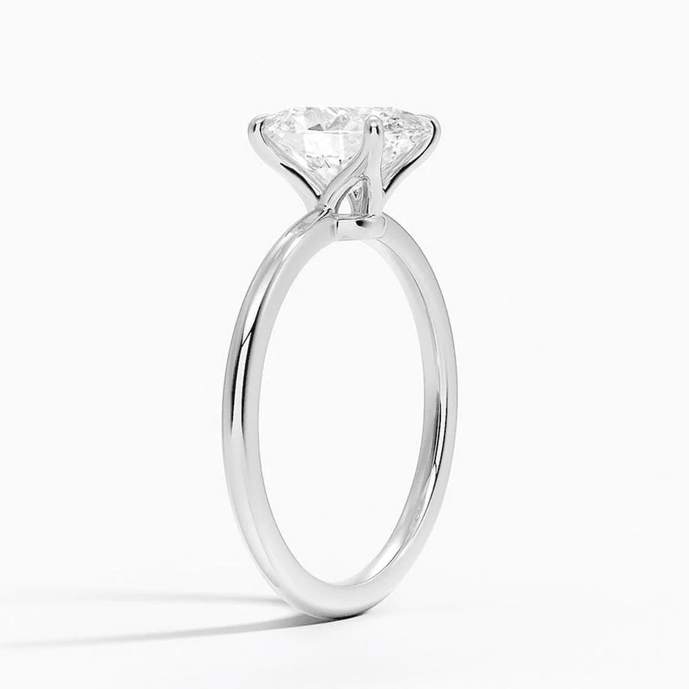 The Adeline - Oval Lab Grown Diamond Solitaire Engagement Ring - Novelle Vow