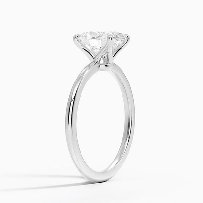 The Adeline - Oval Lab Grown Diamond Solitaire Engagement Ring - Novelle Vow