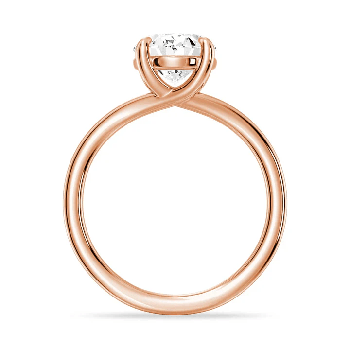 The Bronte - Lab Grown Oval Diamond Split Shank Engagement Ring - Novelle Vow