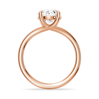 The Bronte - Lab Grown Oval Diamond Split Shank Engagement Ring - Novelle Vow