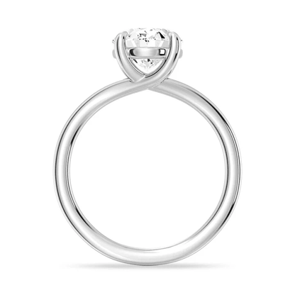 The Bronte - Lab Grown Oval Diamond Split Shank Engagement Ring - Novelle Vow