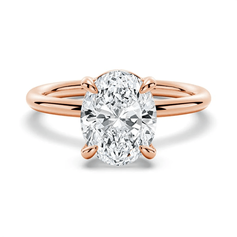 The Clara - Oval Cut Lab Grown Diamond Solitaire Engagement Ring - Novelle Vow
