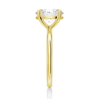 The Clara - Oval Cut Lab Grown Diamond Solitaire Engagement Ring - Novelle Vow