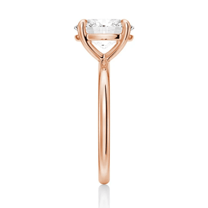 The Clara - Oval Cut Lab Grown Diamond Solitaire Engagement Ring - Novelle Vow
