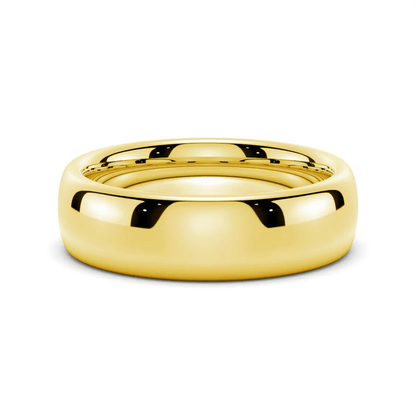 The Classic 6mm - High Polished Men's Wedding Band (Dome Profile) - Novelle Vow
