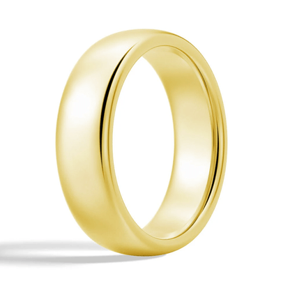 The Classic 6mm - High Polished Men's Wedding Band (Dome Profile) - Novelle Vow