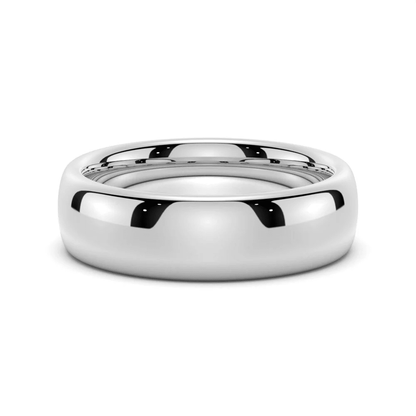 The Classic 6mm - High Polished Men's Wedding Band (Dome Profile) - Novelle Vow