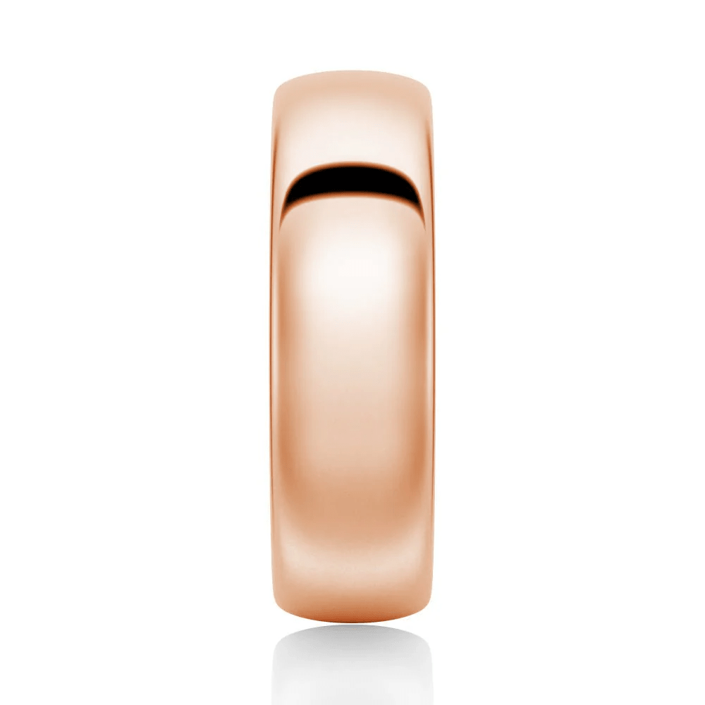 The Classic 6mm - High Polished Men's Wedding Band (Dome Profile) - Novelle Vow