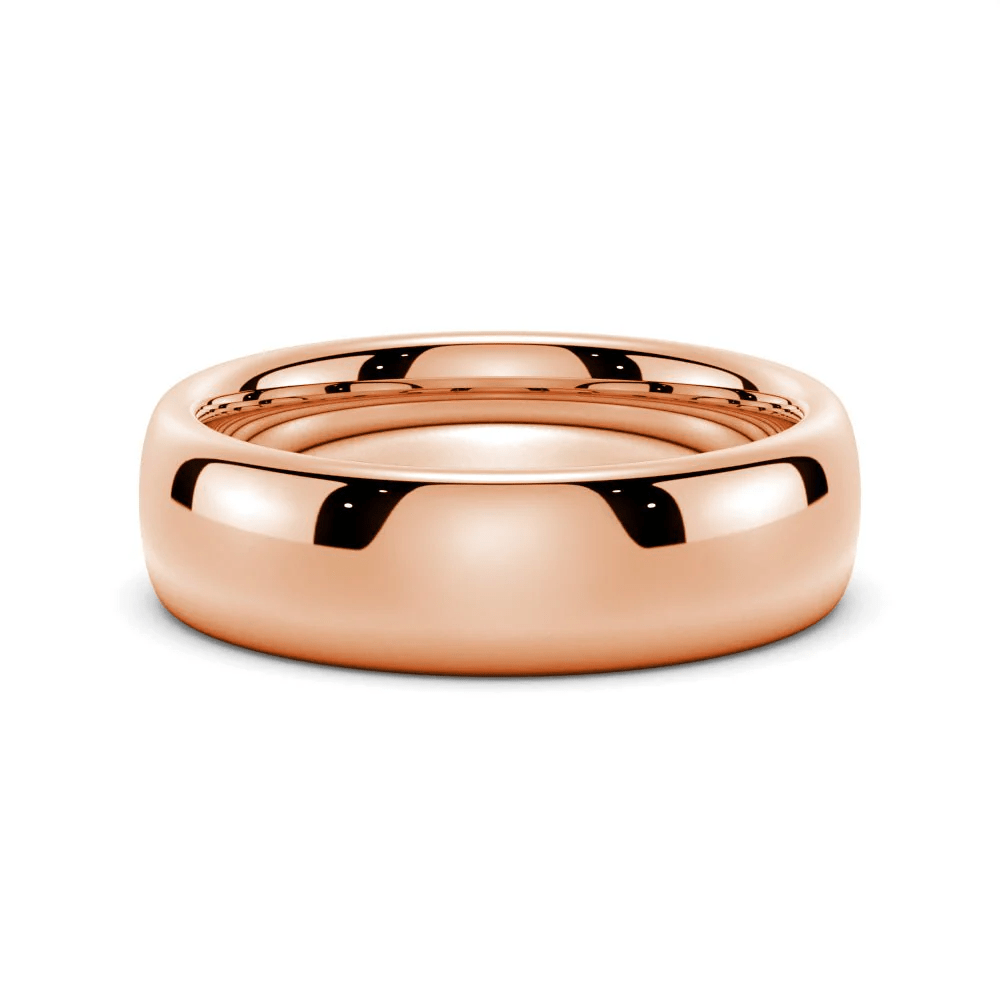 The Classic 6mm - High Polished Men's Wedding Band (Dome Profile) - Novelle Vow