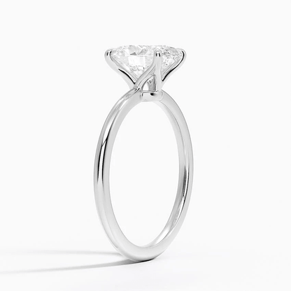 The Elizabeth - Lab Grown Oval Diamond Solitaire Engagement Ring - Novelle Vow
