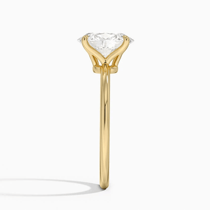The Elizabeth - Lab Grown Oval Diamond Solitaire Engagement Ring - Novelle Vow