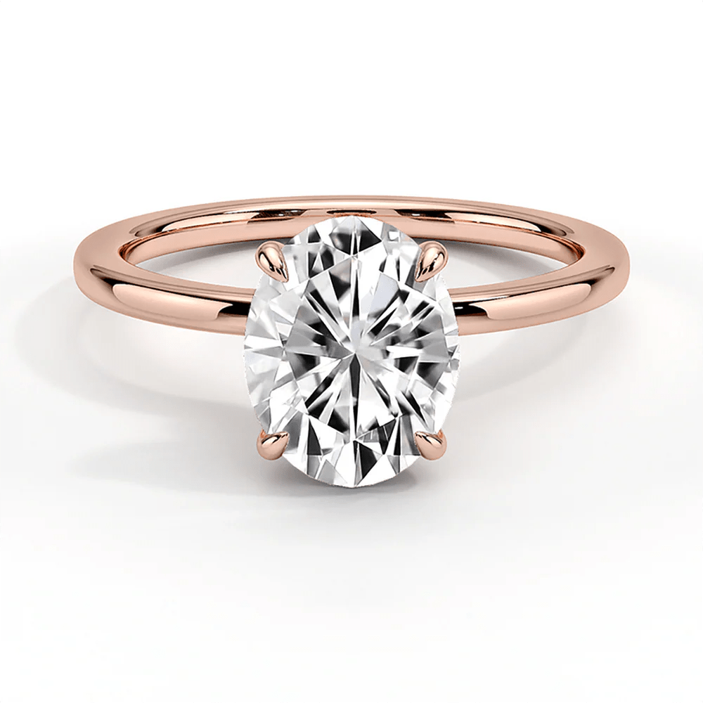 The Elizabeth - Lab Grown Oval Diamond Solitaire Engagement Ring - Novelle Vow