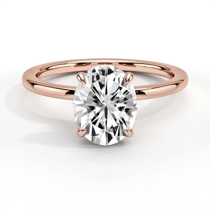 The Elizabeth - Lab Grown Oval Diamond Solitaire Engagement Ring - Novelle Vow