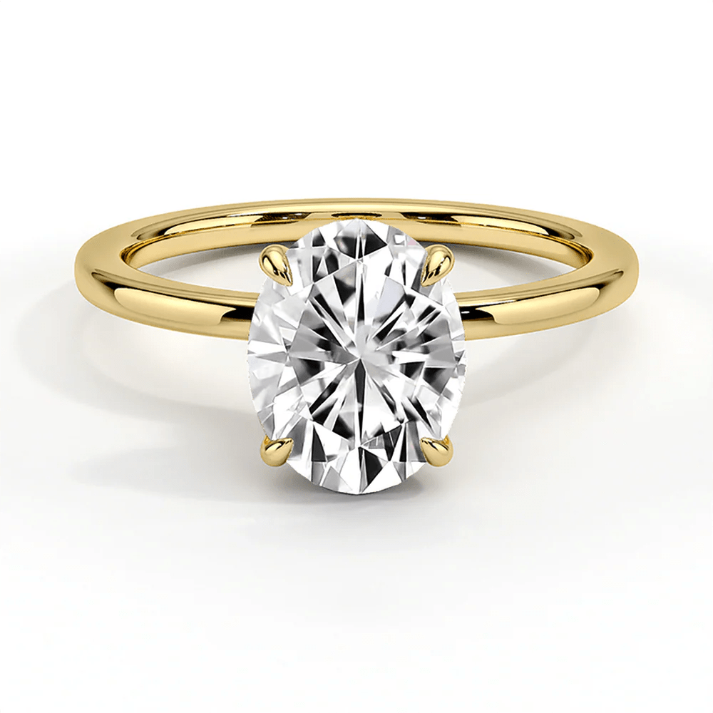 The Elizabeth - Lab Grown Oval Diamond Solitaire Engagement Ring - Novelle Vow