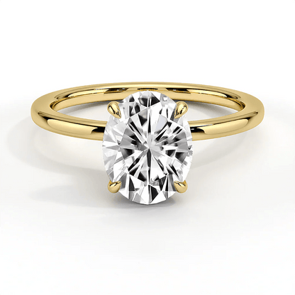 The Elizabeth - Lab Grown Oval Diamond Solitaire Engagement Ring - Novelle Vow