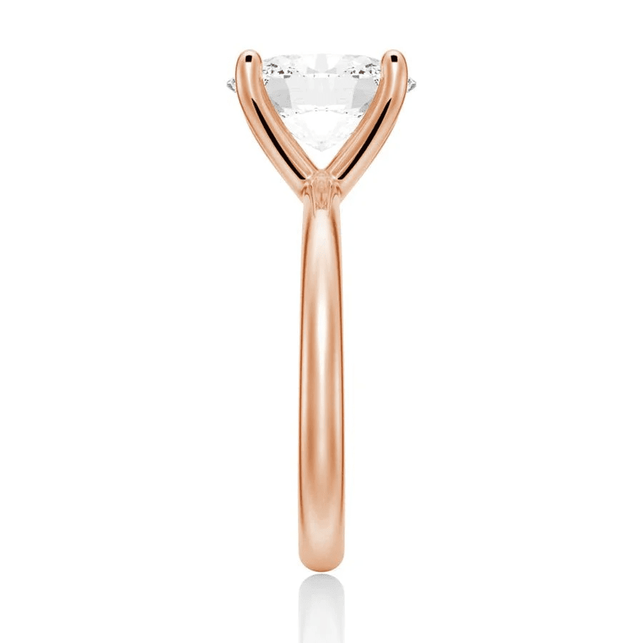 The Olivia - Oval Cut Moissanite Solitaire Engagement Ring - Novelle Vow