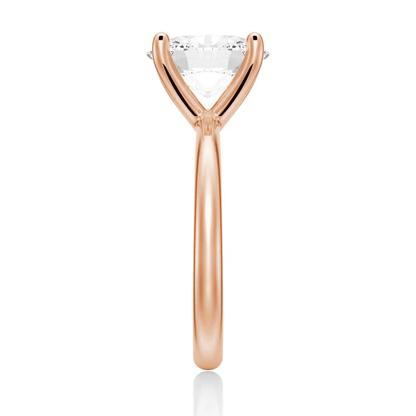 The Olivia - Oval Cut Moissanite Solitaire Engagement Ring - Novelle Vow