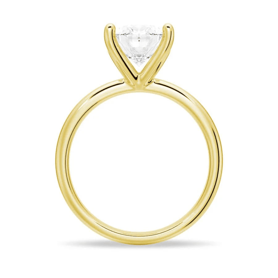The Olivia - Oval Cut Moissanite Solitaire Engagement Ring - Novelle Vow