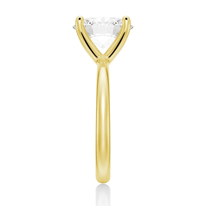 The Olivia - Oval Cut Moissanite Solitaire Engagement Ring - Novelle Vow