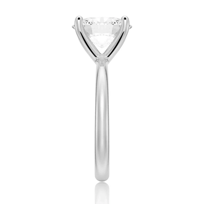 The Olivia - Oval Cut Moissanite Solitaire Engagement Ring - Novelle Vow