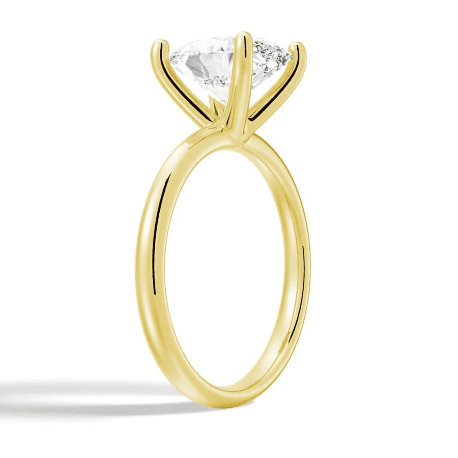 The Olivia - Oval Cut Moissanite Solitaire Engagement Ring - Novelle Vow