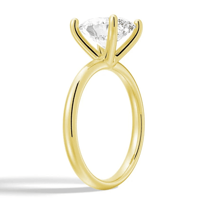 The Olivia - Oval Cut Moissanite Solitaire Engagement Ring - Novelle Vow