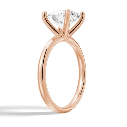 The Olivia - Oval Cut Moissanite Solitaire Engagement Ring - Novelle Vow