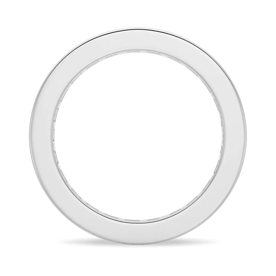 The Strand – Princess Cut Channel Set Eternity Wedding Band - Novelle Vow