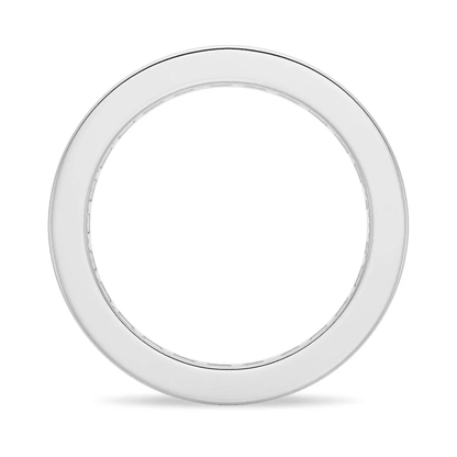 The Strand – Princess Cut Channel Set Eternity Wedding Band - Novelle Vow