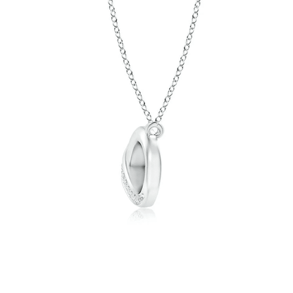 The Swan - Pavé Set Moissanite Infinity Necklace - Novelle Vow