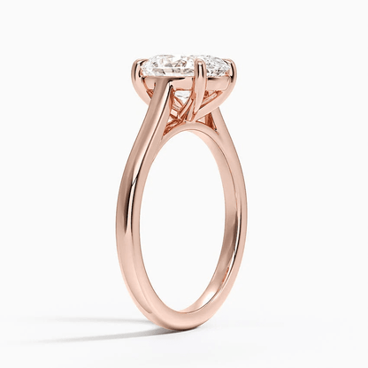 The Sydney - 4 Prong Oval Solitaire Moissanite Engagement Ring - Novelle Vow