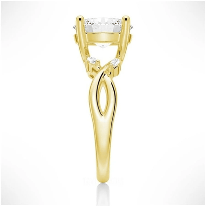 The Willow - Nature Inspired Oval Moissanite Engagement Ring - Novelle Vow