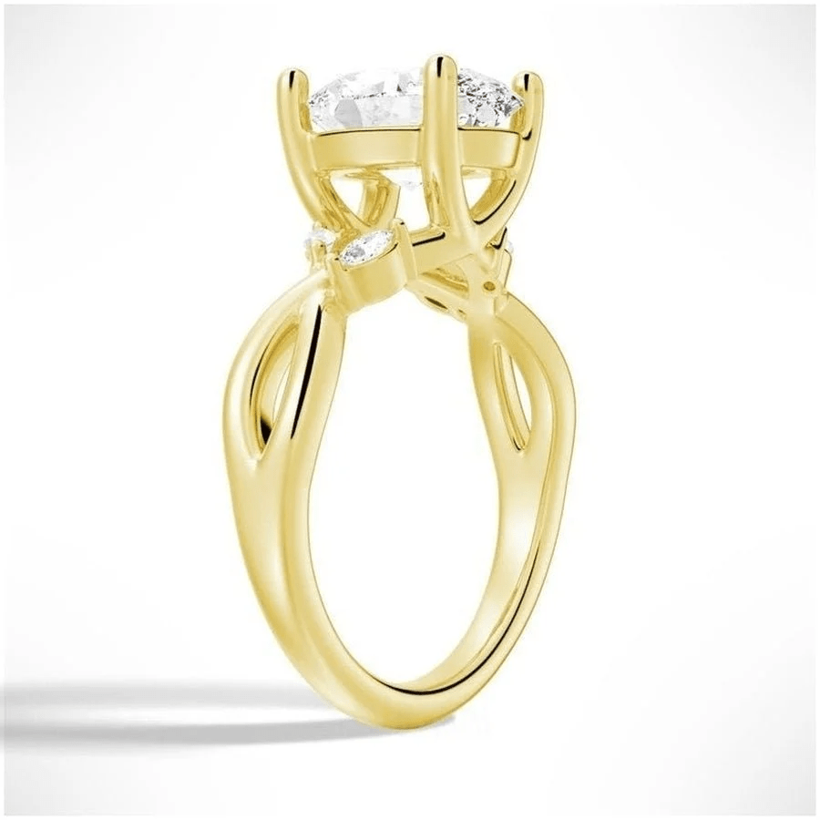 The Willow - Nature Inspired Oval Moissanite Engagement Ring - Novelle Vow