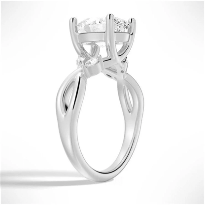 The Willow - Nature Inspired Oval Moissanite Engagement Ring - Novelle Vow