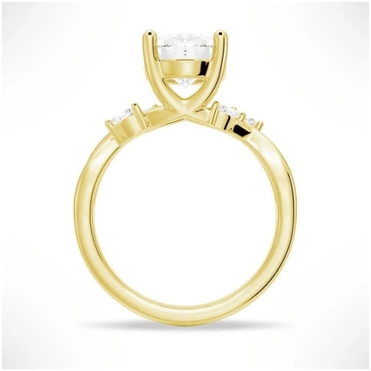 The Willow - Nature Inspired Oval Moissanite Engagement Ring - Novelle Vow